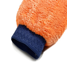 microfiber coral fleece car washing glove